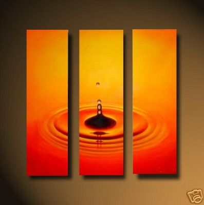 Dafen Oil Painting on canvas red water drop -set457